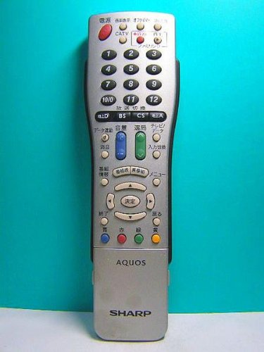シャープ テレビリモコン GA765WJSA 蓋無(中古品)の通販は 6,674円