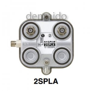 マスプロ 2分配器 屋外用 1端子電流通過型 2SPLA(中古品)
