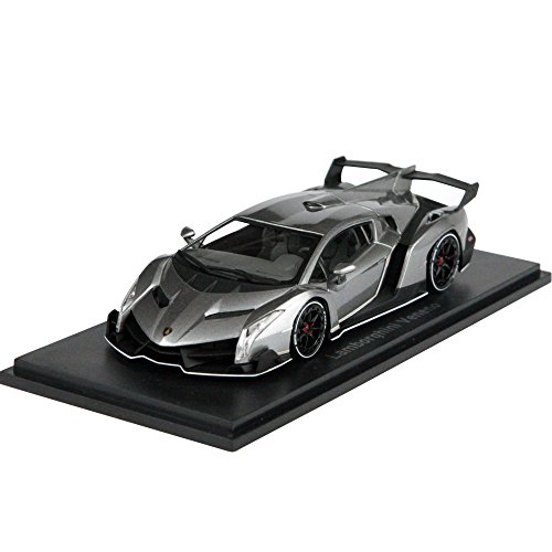 「未使用品」京商オリジナル 1/43 ランボルギーニ ヴェネーノ (グレー/ホワイトライン) (中古品)