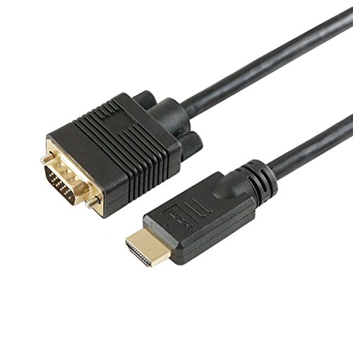 「非常に良い」HORIC HDMI→VGA変換ケーブル 2.0m HDMI to VGA HDVG20-114BK(中古品)