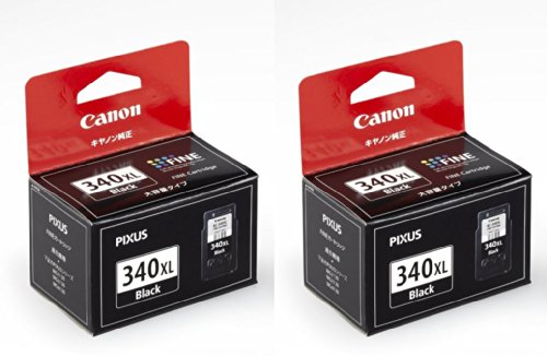 「未使用品」BC-340XL キヤノン ブラック 純正 インク 340 2箱セット(中古品)
