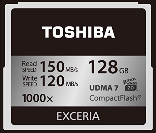 TOSHIBA コンパクトフラッシュカード 128GB EXCERIA 1000倍速 (最大読出速 (中古品)の通販は