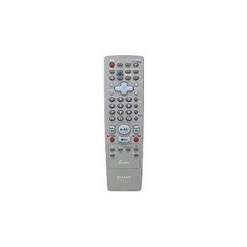 「ほぼ新品」シャープ DVD用リモコン 9HSNA547JD(0046380166)(中古品)