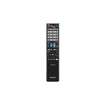 シャープ 液晶テレビ用リモコン RRMCGB077WJSA(0106380414)(中古品)