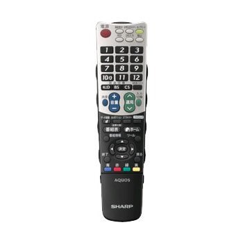 シャープ 液晶テレビ用リモコン RRMCGB031WJSA(0106380390)(中古品)