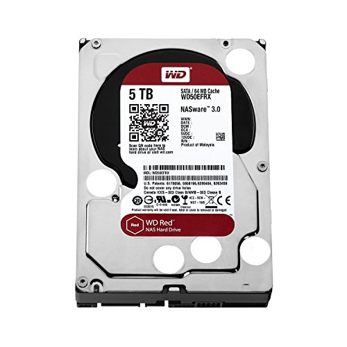 「非常に良い」WD HDD 内蔵ハードディスク 3.5インチ 5TB WD Red NAS用 WD50EFRX 5400rpm (中古品)