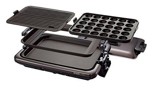 タイガー ホットプレート 平面 たこ焼き 焼肉 プレート 3枚 タイプ 蓋付き (中古品)の通販は 14,213円