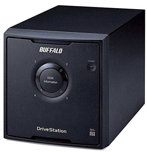 バッファロー HDーQH12TU3/R5 RAID 5対応 USB3.0 外付けHD(中古品)