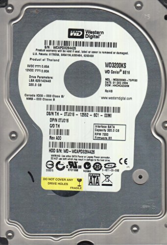 「非常に良い」wd3200ks-75pfb0、DCM hhchca2ahn、Western Digital 320?GB SATA 3.5ハード(中古品)