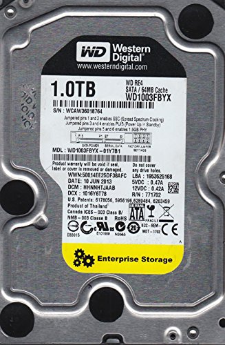 「ほぼ新品」wd1003fbyx-01y7b1、DCM hhnnhtjaab、Western Digital 1tb SATA 3.5ハード (中古品)