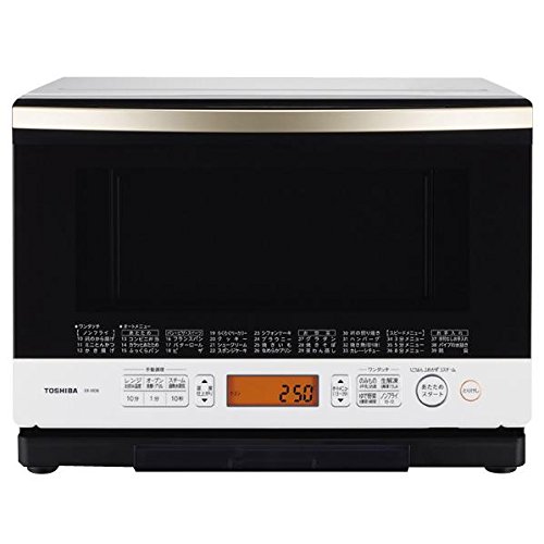 東芝 スチームオーブンレンジ　26L　グランホワイト ER-MD8-W(中古品)