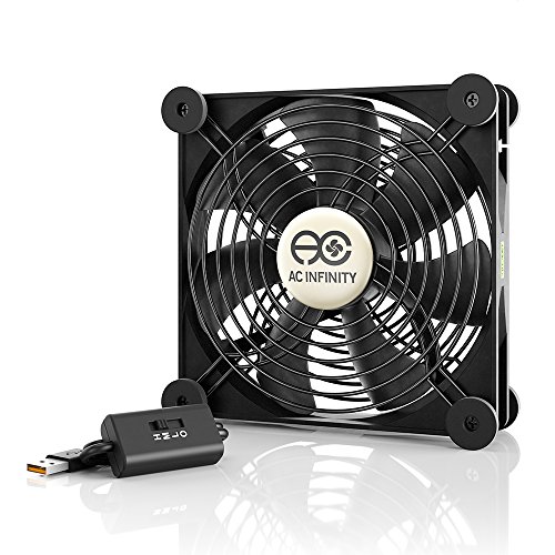 「ほぼ新品」AC Infinity MULTIFAN S4 静音 140mm USB 冷却ファン 受信機 DVR プレイス (中古品)