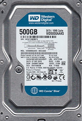 「ほぼ新品」WD5000AAKX(中古品)
