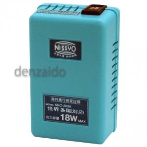 日章工業 海外用変圧器 全世界対応 トランス式 定格容量:18W KNCP203A(中古品)の通販は 6,616円