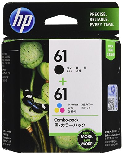 HP 純正 インクカートリッジ HP61 黒・カラーパック CR311AA(中古品)