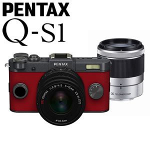 PENTAX ミラーレス一眼デジタルカメラ Q-S1 ダブルズームキット [ガンメタ (中古品)