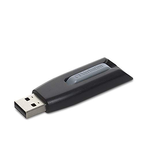 「ほぼ新品」バーベイタム 49168 Store'n'Go V3 USBメモリ 256GB (スライド式、グレイ)(中古品)