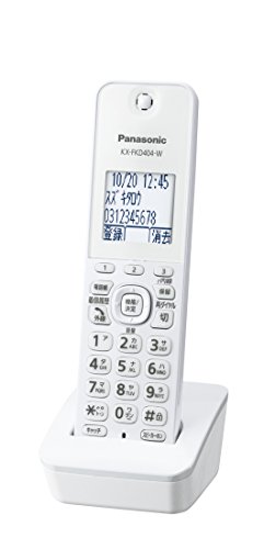 「ほぼ新品」パナソニック 増設子機 1.9GHz DECT準拠方式 ホワイト KX-FKD404-W(中古品)