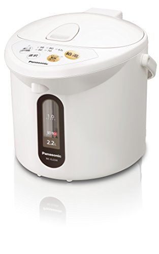 「ほぼ新品」パナソニック マイコン沸騰ジャーポット 2.2L ホワイト NC-EJ224-W(中古品)