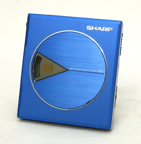 SHARP　シャープ　MD-ST521-A フレンチブルー　ポータブルMDプレーヤー　MD(中古品)の通販は