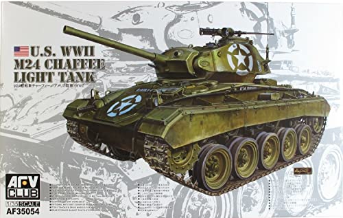 「未使用品」AFVクラブ 1/35 アメリカ陸軍 第二次世界大戦 M24軽戦車チャーフィー プラ (中古品)