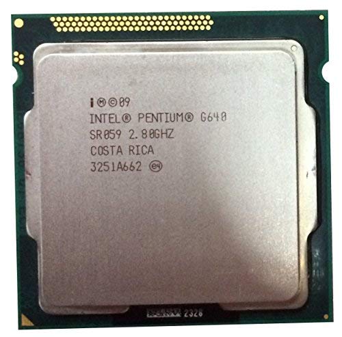 Intel Pentium デュアルコア G640 2.8 GHz 3 MB 2コア 1155 プロセッサー(中古品)