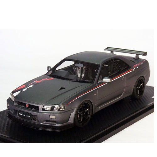 「未使用品」イグニッションモデル 1/18 日産 スカイライン GT-R VスペックII（R34） マ(中古品)