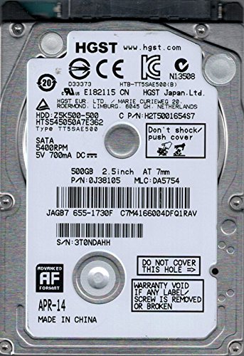 「ほぼ新品」HGST hts545050?a7e362?P / N : 0j38105?MLC : da5754?Mac???655???1730?F (中古品) 26,651円