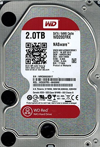 「未使用品」Western Digital wd20efrx-68ax9?N0?2tb NAS DCM : harckvjma WDレッド(中古品)