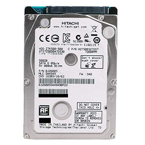 hts725050?a7e630?P / N : 0j37135?MLC : da6047中国HGST 500?GB(中古品)