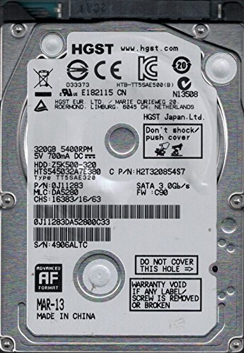 Hitachi hts545032?a7e380?MLC : 地方検事5280?P / N : 0j11283?320?GB五分五分(中古品)