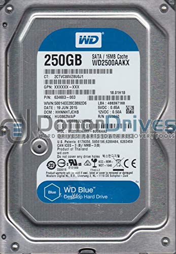 Western Digital wd2500aakx-22erma0?DCM : hbnnhtjchb 250?GB(中古品)の通販はその他パソコン・PC周辺機器