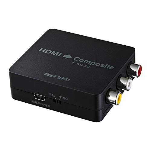 「ほぼ新品」サンワサプライ HDMI信号コンポジット変換コンバーター VGA-CVHD3(中古品)