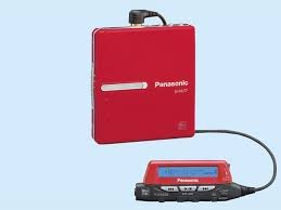 Panasonic ポータブルMDプレーヤー　SJ-MJ77-R（レッド）※MDLP非対応(中古品)