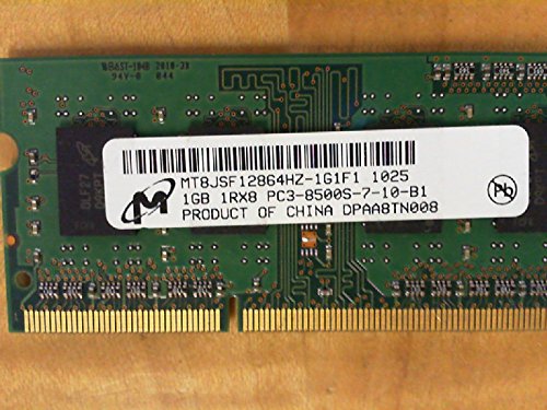 「非常に良い」Micron mt8jsf12864hz-1g1?F1?1?GBノートブックSODIMM ddr3?pc8500?( 1066?(中古品)