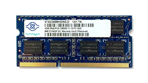 「未使用品」NANYA NT4GC64B8HG0NS-DI 4GB ノートブック SODIMM DDR3 PC12800(1600) UNB(中古品)