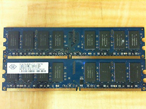 「非常に良い」Nanya nt2gt64u8hb0jy-3?C 2?GBデスクトップDIMM ddr2?pc5300?( 667?) Unbu(中古品)