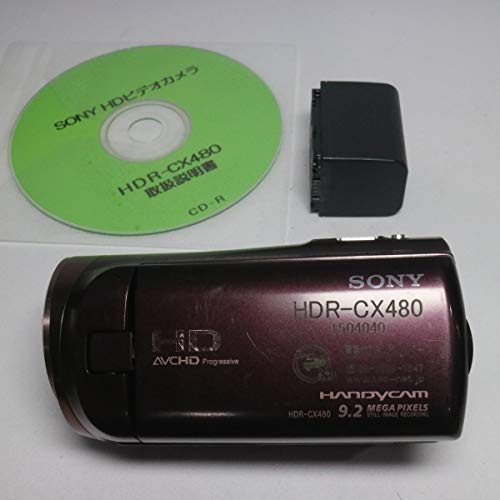 SONY HDビデオカメラ Handycam HDR-CX480 ボルドーブラウン 光学30倍 HDR-C(中古品)の通販は