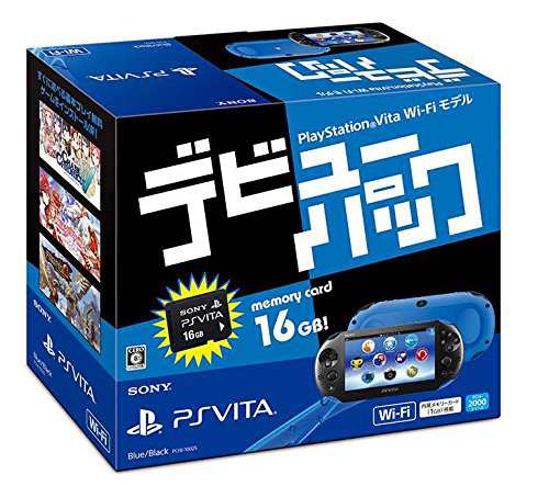 PlayStation Vita デビューパック Wi-Fiモデル ブルー/ブラック(中古品)