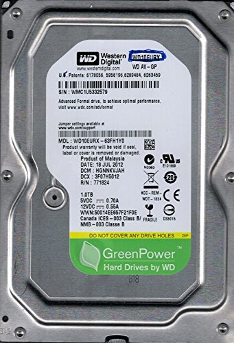 Western Digital wd10eurx-63?C57y0?1tb DCM : dannht2aeb(中古品)の通販は
