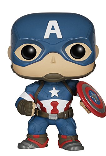 アベンジャーズ2 キャプテン・アメリカ フィギュア (POP Vinyl Bobble Figu(中古品)