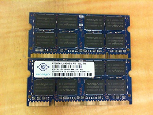 「ほぼ新品」Nanya nt2gt64u8hd0bn-ad 2?GBノートブックSODIMM ddr2?pc6400?( 800?) Unb(中古品)