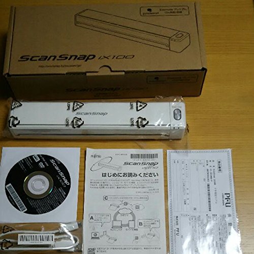 富士通（PFU） モバイルスキャナ 2年モデル（ホワイト）ScanSnap FI-IX(中古品)