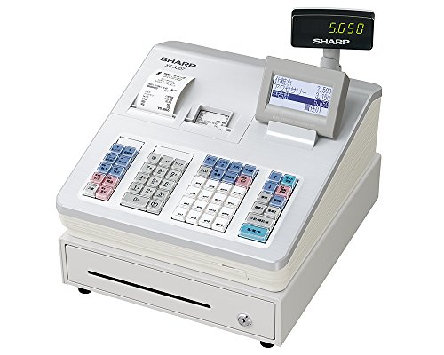 シャープ 電子レジスタ 16部門タイプ ホワイト系 XE-A307-W(中古品)