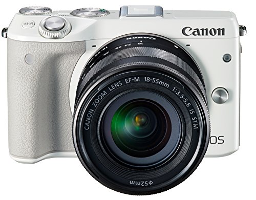 Canon ミラーレス一眼カメラ EOS M3 レンズキット(ホワイト) EF-M18-55mm F3.5-5.6 IS STM 付属 EO 中古 Canon キャノン ミラーレス一眼カメラ EOS M3 レンズキット