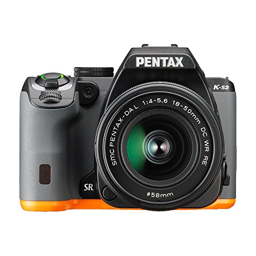 「非常に良い」PENTAX デジタル一眼レフ PENTAX K-S2 18-50REキット (ブラック×オレンジ)(中古品)