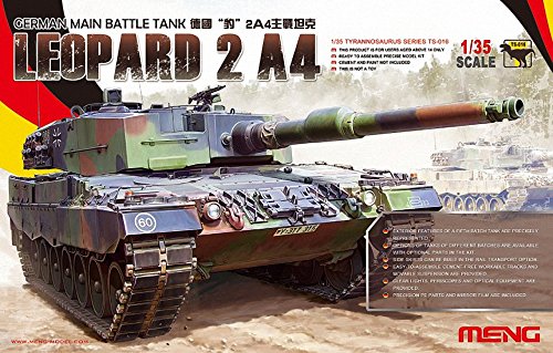 「非常に良い」モンモデル 1/35 ドイツ主力戦車 レオパルト 2A4 プラモデル(中古品)
