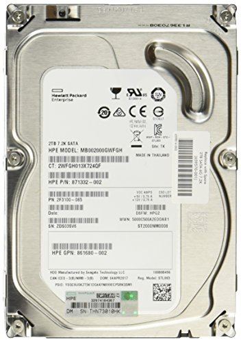 非常に良い」日本ヒューレットパッカード 2TB 7.2krpm ノンホット