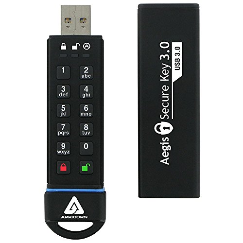 Apricorn Aegis Secure Key - USB 3.0 Flash Drive, ASK-256-30GB 暗号化US(中古品) 52,098円