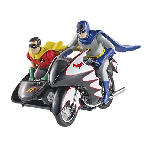 MATTEL 1/12 バットマン クラシック TVシリーズ バットサイクル バットマン(中古品)